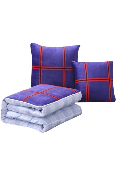 Order solid color plaid crystal velvet dual-purpose pillow quilt Car sofa cushion pillow manufacturer 40*40cm / 45*45cm / 50*50cm TAGS Neighborhood Welfare Association Booth Game Show Online Event ZOOM MEETING Event TEE, Online Event Gifts SKBD027 detail view-9
